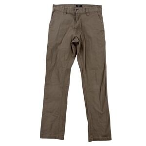 RVCA Week-End Fit Chino Pants Mens 29x30 Beige Slim Fit Stretch Canvas Casual